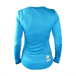 HAVEN maillot de verano de manga larga - AMAZON LADY LONG MTB - blanco/azul