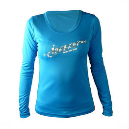 HAVEN maillot de verano de manga larga - AMAZON LADY LONG MTB - blanco/azul