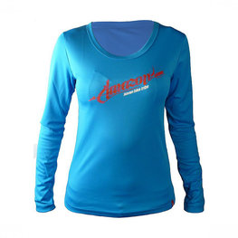 HAVEN maillot de verano de manga larga - AMAZON LADY LONG MTB - azul/rosa