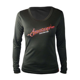 HAVEN maillot de verano de manga larga - AMAZON LADY LONG MTB - rojo/negro