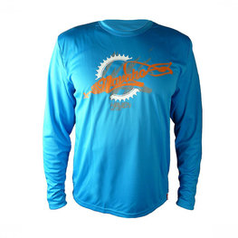 HAVEN maillot de verano de manga larga - NAVAHO LONG MTB - naranja/azul
