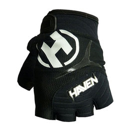 HAVEN guantes de dedos cortos - DEMO  - negro/blanco