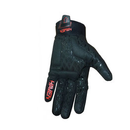 HAVEN guantes de dedos largos - SEVERIDE - negro/rojo