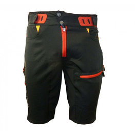 HAVEN pantalones cortos sin tirantes - SINGLETRAIL HMS - negro/rojo
