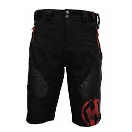 HAVEN pantalones cortos sin tirantes - RAINBRAIN - negro/rojo