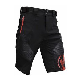 HAVEN pantalones cortos sin tirantes - RAINBRAIN - negro/rojo