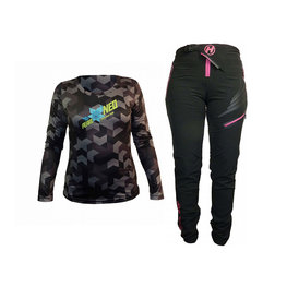HAVEN Maillot y pantalón MTB - PEARL NEO LONG - negro