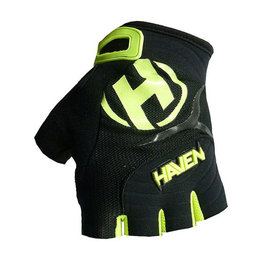 HAVEN guantes de dedos cortos - DEMO KIDS - verde/negro