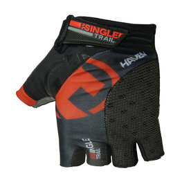HAVEN guantes de dedos cortos - SINGLETRAIL - rojo/negro