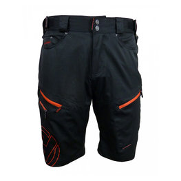 HAVEN pantalones cortos sin tirantes - NAVAHO SLIMFIT - negro/rojo