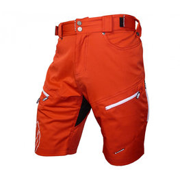 HAVEN pantalones cortos sin tirantes - NAVAHO SLIMFIT - blanco/rojo