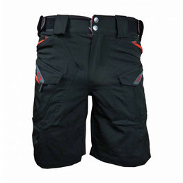 HAVEN pantalones cortos sin tirantes - CUBES BLACKIES - negro/rojo
