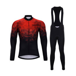HOLOKOLO jersey y pantalón de invierno - INFRARED WINTER  - negro/rojo