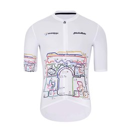 HOLOKOLO maillot corto y pantalón corto - MAAPPI II. ELITE - blanco/multicolor/negro