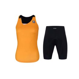 HOLOKOLO top y pantalones cortos - ENERGY LADY - naranja/negro