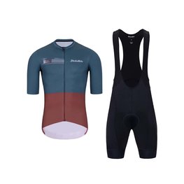 HOLOKOLO maillot corto y pantalón corto - VIBES - rojo/negro/gris