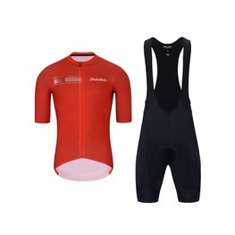HOLOKOLO maillot corto y pantalón corto - VIBES - negro/rojo