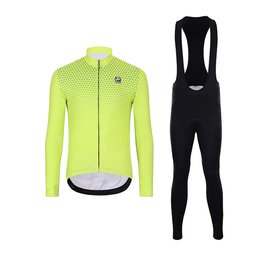HOLOKOLO maillot largo y pantalón - STARLIGHT WINTER - negro/amarillo