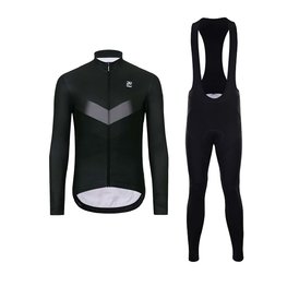 HOLOKOLO maillot largo y pantalón - ARROW WINTER - negro/gris