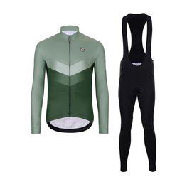 HOLOKOLO maillot largo y pantalón - ARROW WINTER - negro/verde