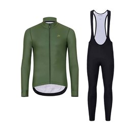 HOLOKOLO maillot largo y pantalón - PHANTOM WINTER - negro/verde