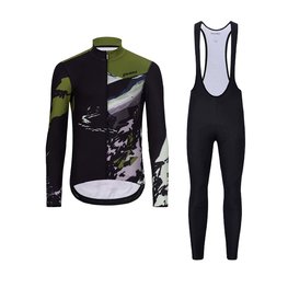 HOLOKOLO maillot largo y pantalón - CAMOUFLAGE WINTER - negro/verde