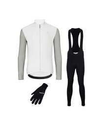 HOLOKOLO maillot largo y pantalón - PERFORMANCE WINTER - beige/negro