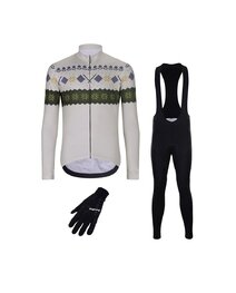 HOLOKOLO jersey y pantalón de invierno - FROSTTRAIL WINTER - verde/negro/gris