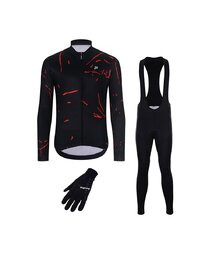 HOLOKOLO jersey y pantalón de invierno - PASSION WINTER - negro/rojo
