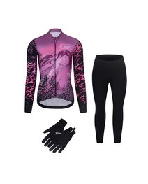 RIVANELLE chaqueta y pantalón de invierno - ROSESCAPE - púrpura/negro