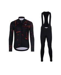 HOLOKOLO maillot largo y pantalón - PASSION WINTER - negro/rojo