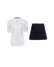 RIVANELLE maillot corto y falda - VICTORIOUS - blanco/negro
