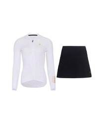 RIVANELLE maillot largo y falda - VICTORIOUS - blanco/negro