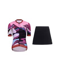 RIVANELLE maillot corto y falda - SUNSET - rosa/negro/púrpura