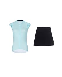 RIVANELLE maillot corto y falda - FLAIR - negro/azul claro