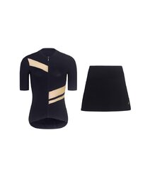 RIVANELLE maillot corto y falda - GLAMOR - negro/beige