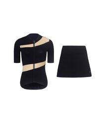 RIVANELLE maillot corto y falda - GLAMOR - beige/negro