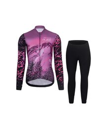 RIVANELLE chaqueta y pantalón de invierno - ROSESCAPE WINTER - púrpura/negro