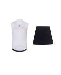 RIVANELLE maillot corto y falda - PURE - blanco/negro