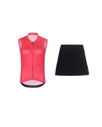 RIVANELLE maillot corto y falda - PURE - negro/rosa