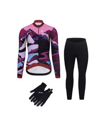 RIVANELLE mega set - SUNSET WINTER - rosa/negro
