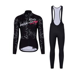 HOLOKOLO chaqueta y pantalón de invierno - GRAFFITI LADY - negro/blanco
