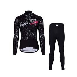 HOLOKOLO chaqueta y pantalón de invierno - GRAFFITI LADY - negro/blanco