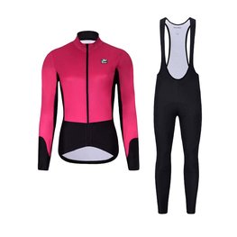 HOLOKOLO chaqueta y pantalón de invierno - CLASSIC LADY - negro/rosa