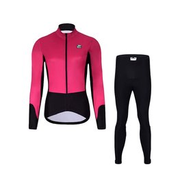HOLOKOLO chaqueta y pantalón de invierno - CLASSIC LADY - negro/rosa