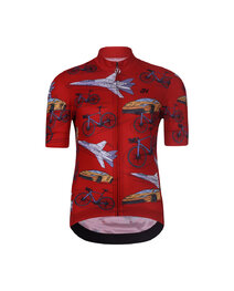 HOLOKOLO maillot corto y pantalón corto - SPEED - negro/rojo/multicolor