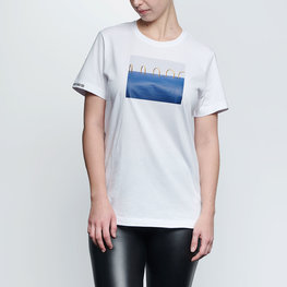 NU. BY HOLOKOLO Camiseta de manga corta - CURIOSITY - blanco/azul