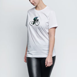 NU. BY HOLOKOLO Camiseta de manga corta - BEHIND BARS - blanco/verde
