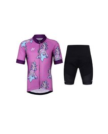 HOLOKOLO maillot corto y pantalón corto - UNICORNS - púrpura/negro