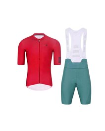 HOLOKOLO maillot corto y pantalón corto - VICTORIOUS - verde/rojo